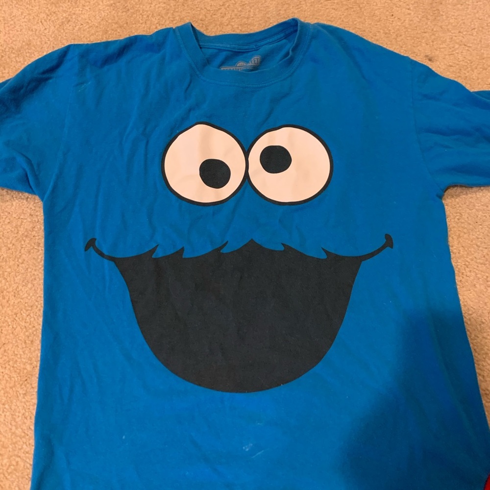 👕Authentic Sesame Street Cookie Monster Shirt